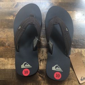 Quiksilver flipflops mens size 10